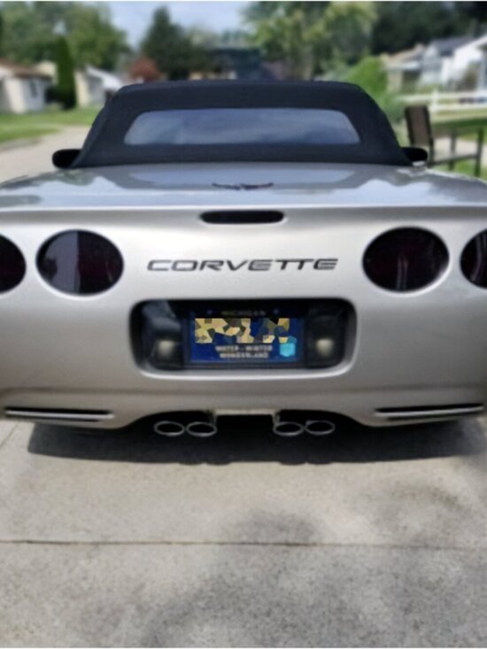Advanced Trims Other - MATTE BLACK 1/16 RAISED LETTERS FOR C5 CORVETTE 97-2004 FRONT + REAR US MADE